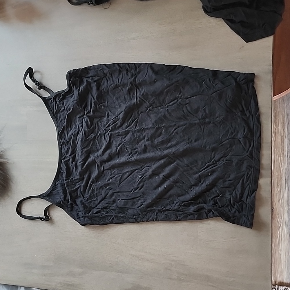 XL black thank top READ DESCRIPTION